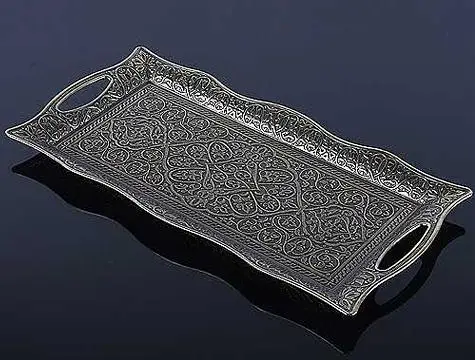 Ottoman Motif 2 Personality Serving Tray-Yellow