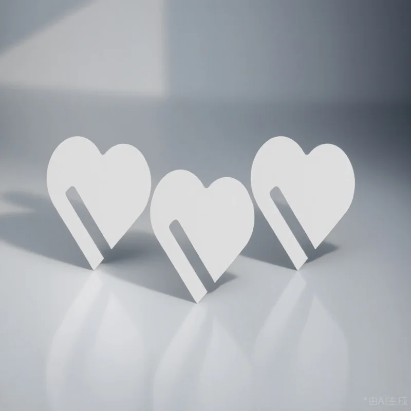 

30Pcs Reusable Heart Acrylic Drink Markers Wine Charms Transparent Wine Cup Tags for Party Gathering Decoration