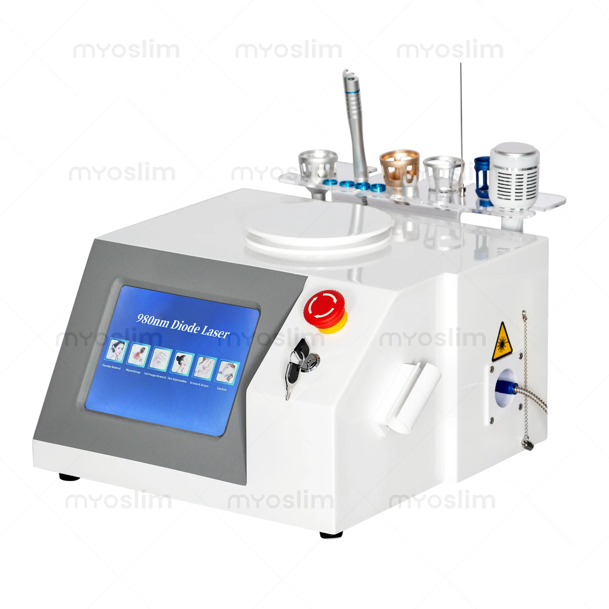 980nm 6-en-1 traitement des varices fongique des ongles rajeunissement de la peau laser diode équipement de beauté instrument professionnel