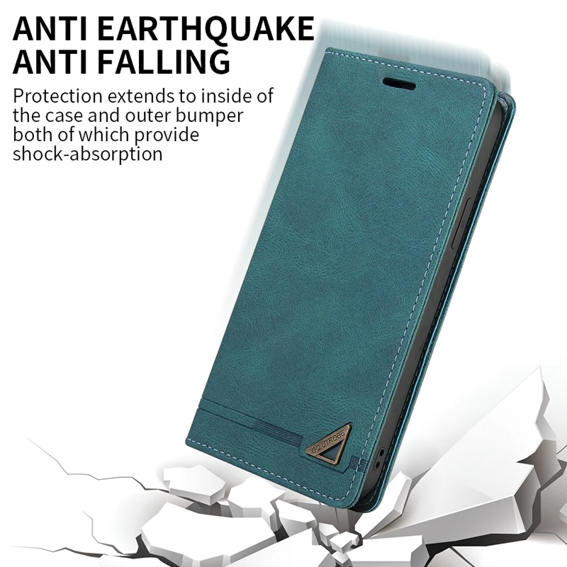 Funda de cuero cepillado antirrobo tipo cartera para Xiaomi 15T 14T Redmi 15C 14C 13C 12C 10C Poco X8/X7/X6 Pro Note 15 Pro+ 14S 5