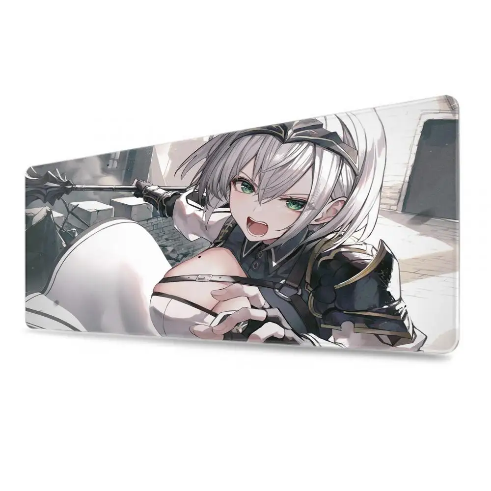 Hololive Shirogane Noel Game Anime Mousepad Mouse Mat Desk Mat With Pad Gaming Accessories Prime Gaming XXL