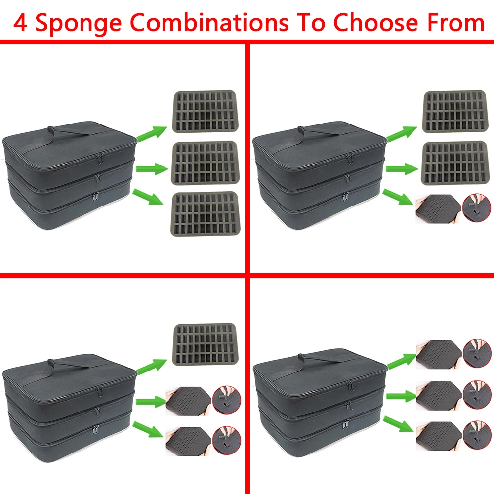 EVA Storage Bag With Custom Sponge Diy Handmade 2/3 Layer Option Waterproof Large Travel Bags Tool Case Box As Boy Girl Gift