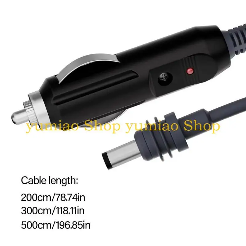 587B Cable alimentación automática D12V para mini dispositivos para cable carga del automóvil