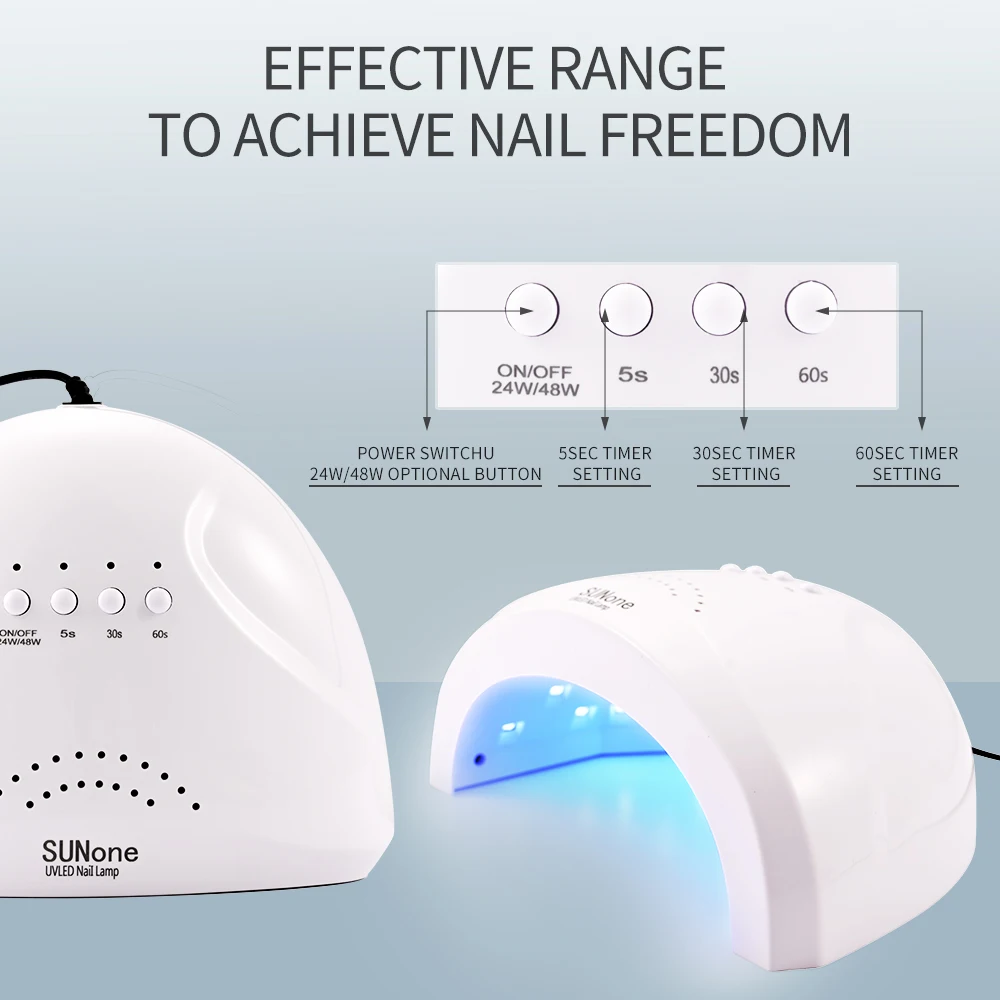 48W Professional Nail Lamp LED Manicure UV Lamp Nail Dryer for UV Gel Varnish LED Gel Home Use Nail Machine Infrared Sensor Tool