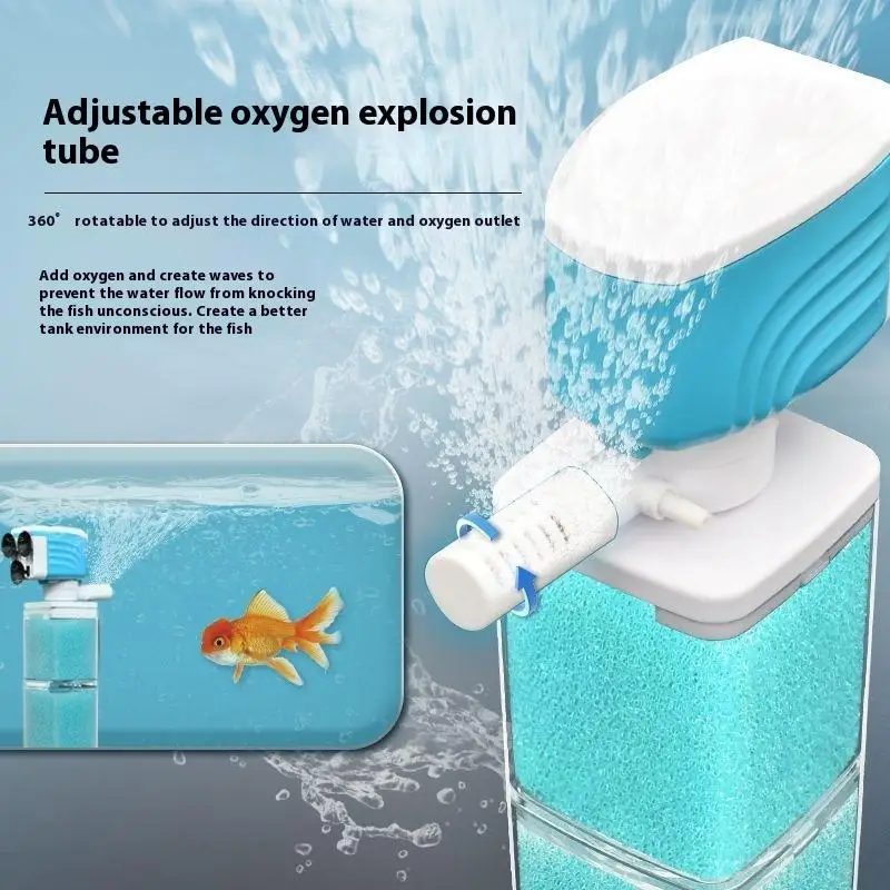 Dynamic Aquarium Filtration with Oxygenation and Backflow Resistance for Healthier Tanks
