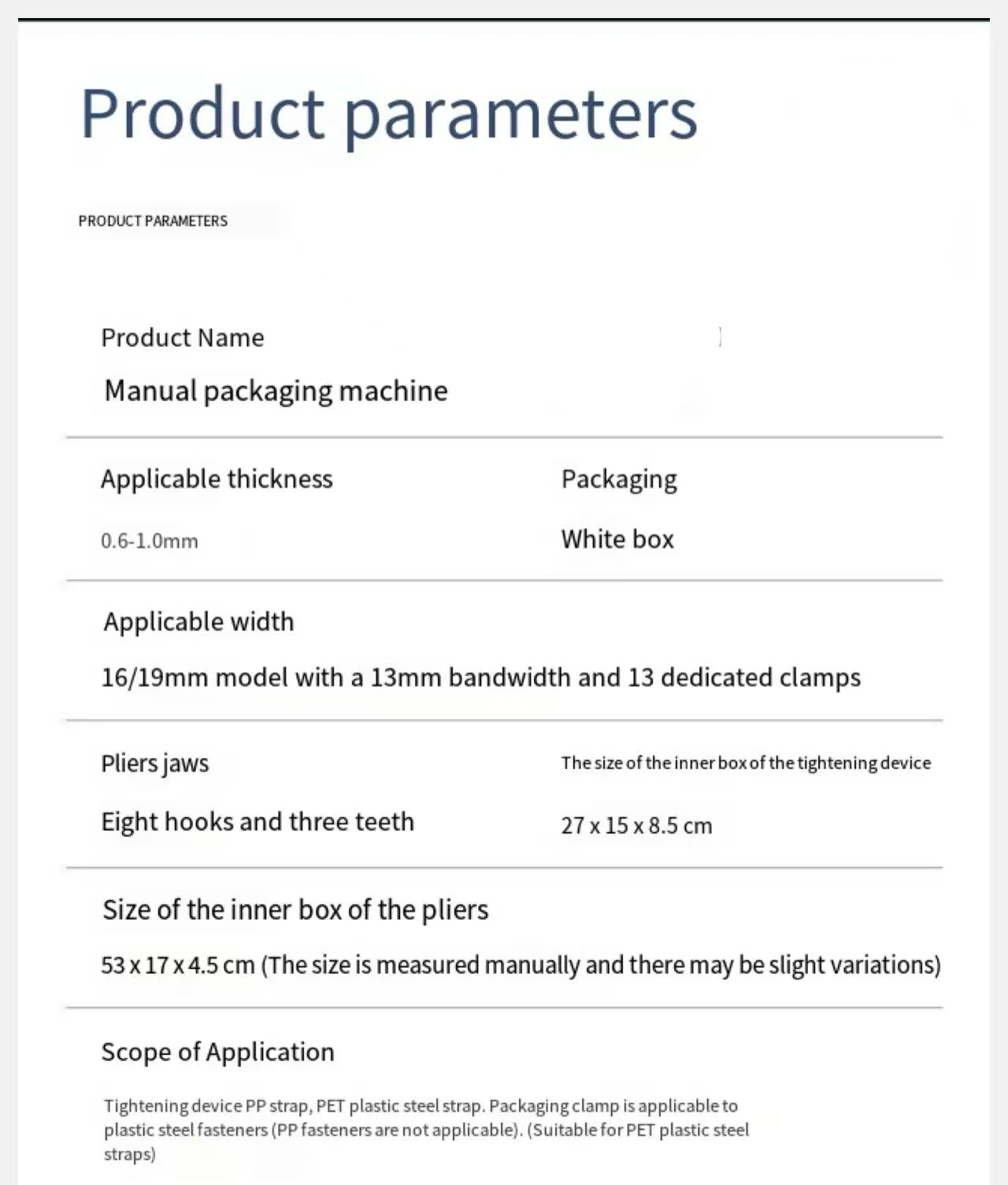 Manual Banding Tool Strapping Machine PP PET Strapping Sealer Crimping Strapping Tool Packing Wrapping Machine Red