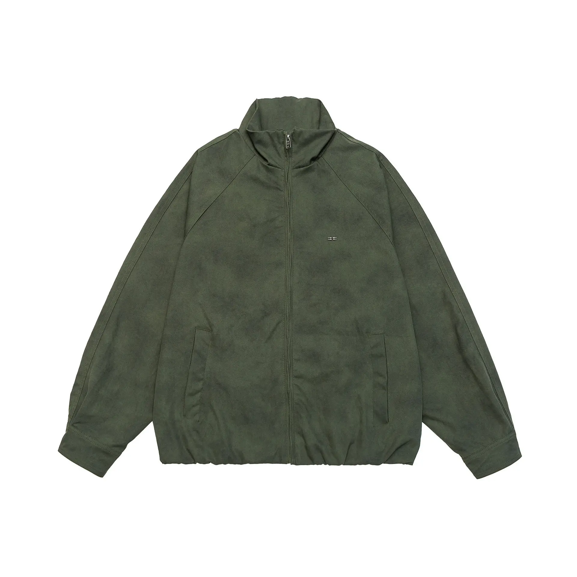 وصل حديثًا لعام 2025 سترة رجالية كلاسيكية صبغ التعادل الأمريكية كبيرة الحجم برقبة عالية ملابس خارجية مقصوصة ملابس خروج جمالية كلاسيكية #2