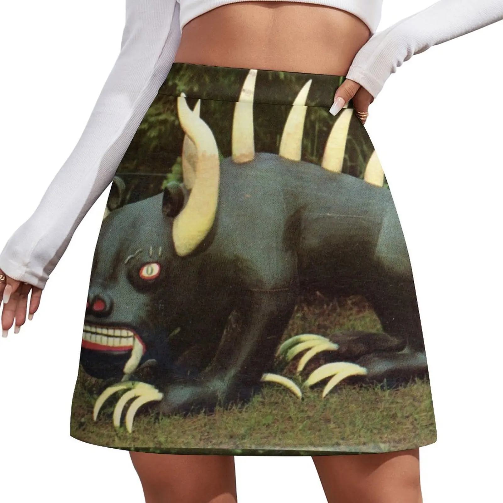 

Classic Rhinelander Hodag Mini Skirt korean skirt clothes women's clothing korea stylish