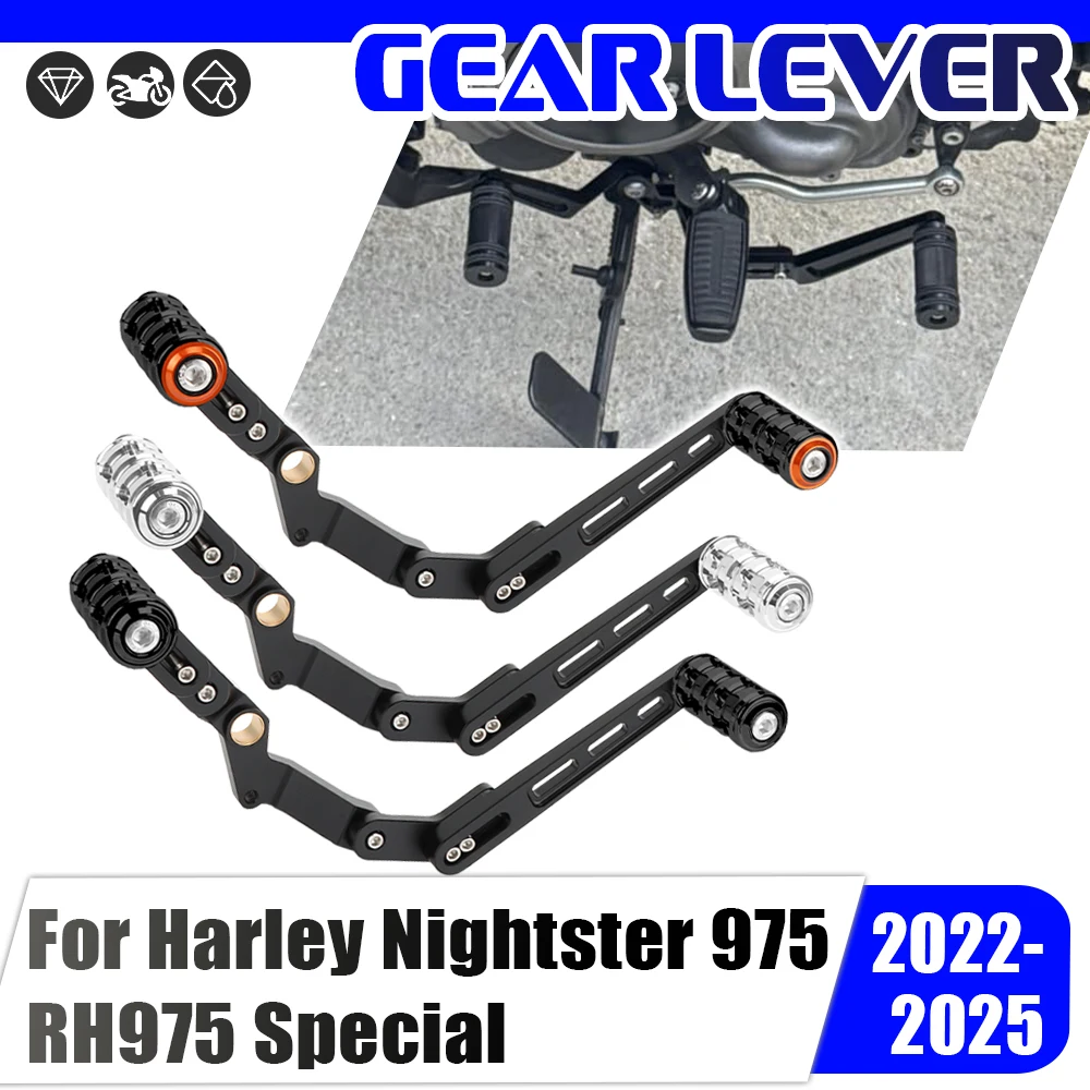 

Аксессуары для мотоциклов, педаль переключения передач, передний и задний рычаг, подножки переключения передач, стержень переключения передач для Harley Nightster 975 RH975 RH 975S 2022-2025