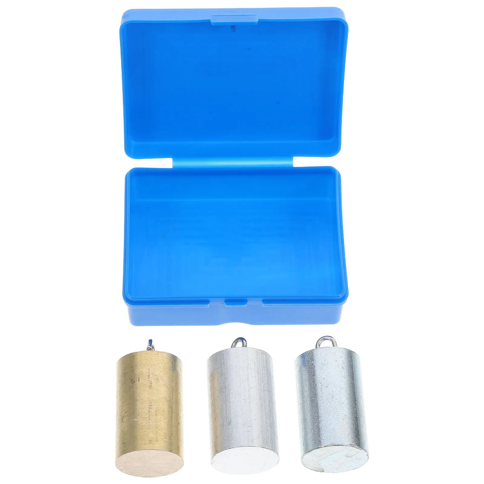 3Pcs Density Teaching Aid Physics Teaching Cylinders Aluminum Measuring Mass Volume Specific Gravity Classroom Experiment Supply