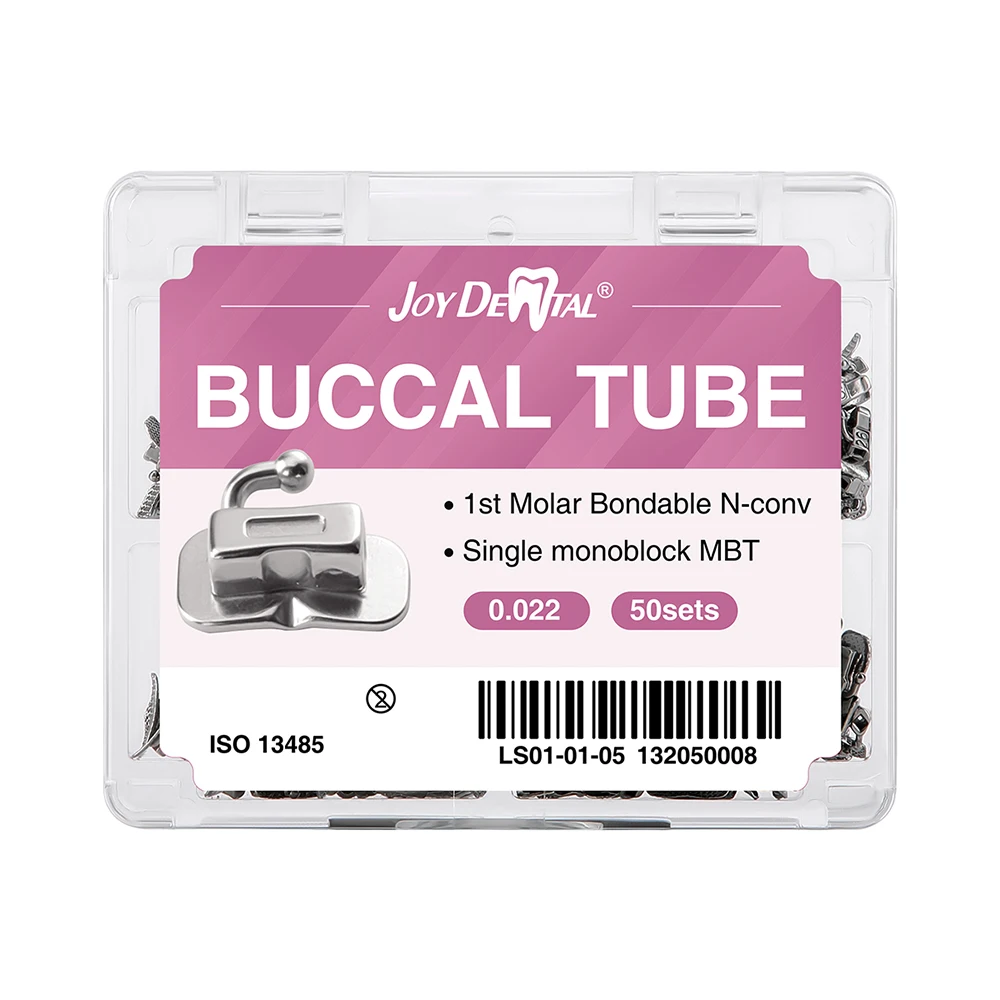 50 Sets Zahnärztliche Kieferorthopädische Bukkalröhrchen für Molaren MIM Monoblock Mesh-Basis Bonding Nicht-Konvertierbar Roth MBT 0.022/0.018 – Detail 9