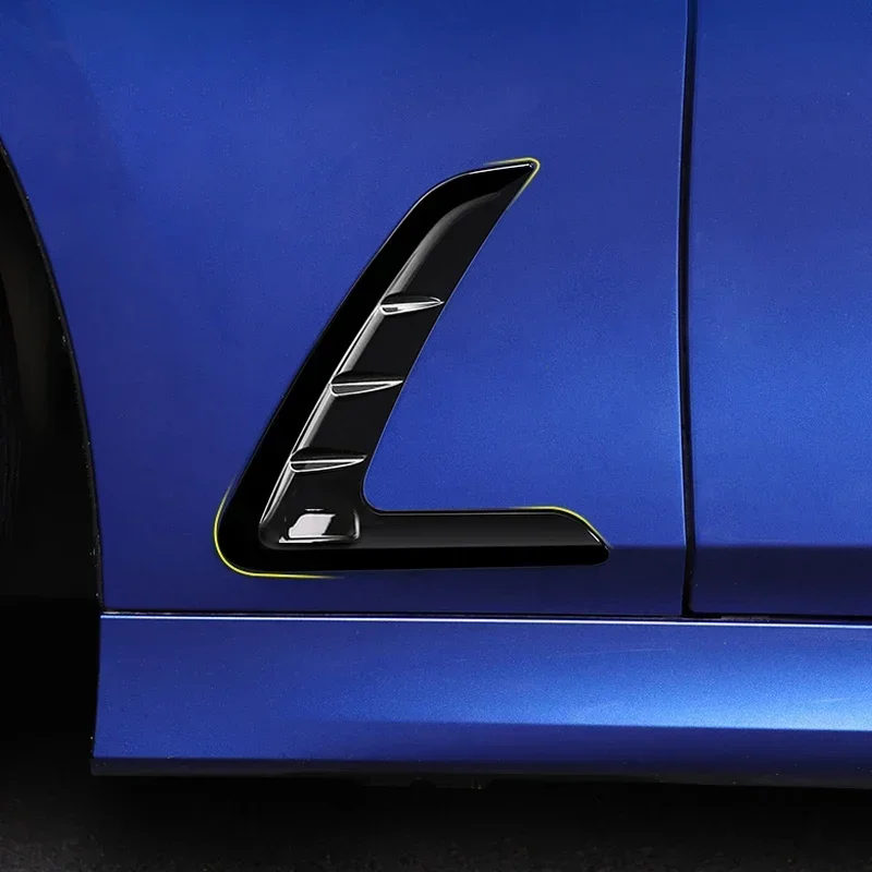 

2PCS Car Exterior Side Body Air Outlet Cover For BMW 3 Series G20 G28 2020-21 Trim Fender Decorative Stickers Auto Accessories