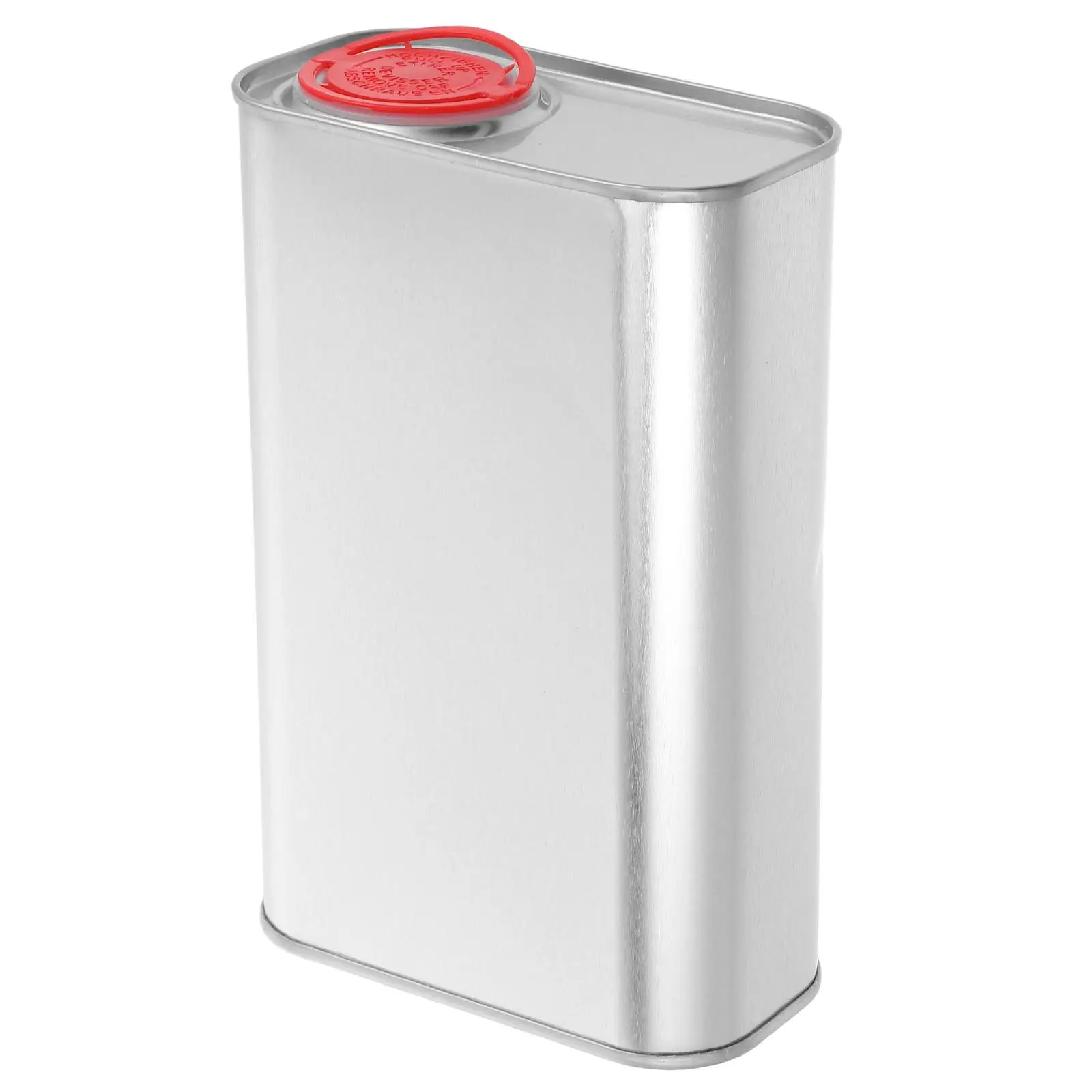 Iron Oil Jar 1L Sealed Non Leaking Square Can for Motorcycle Mixing Portable Gasoline Storage Engine Gas Tank