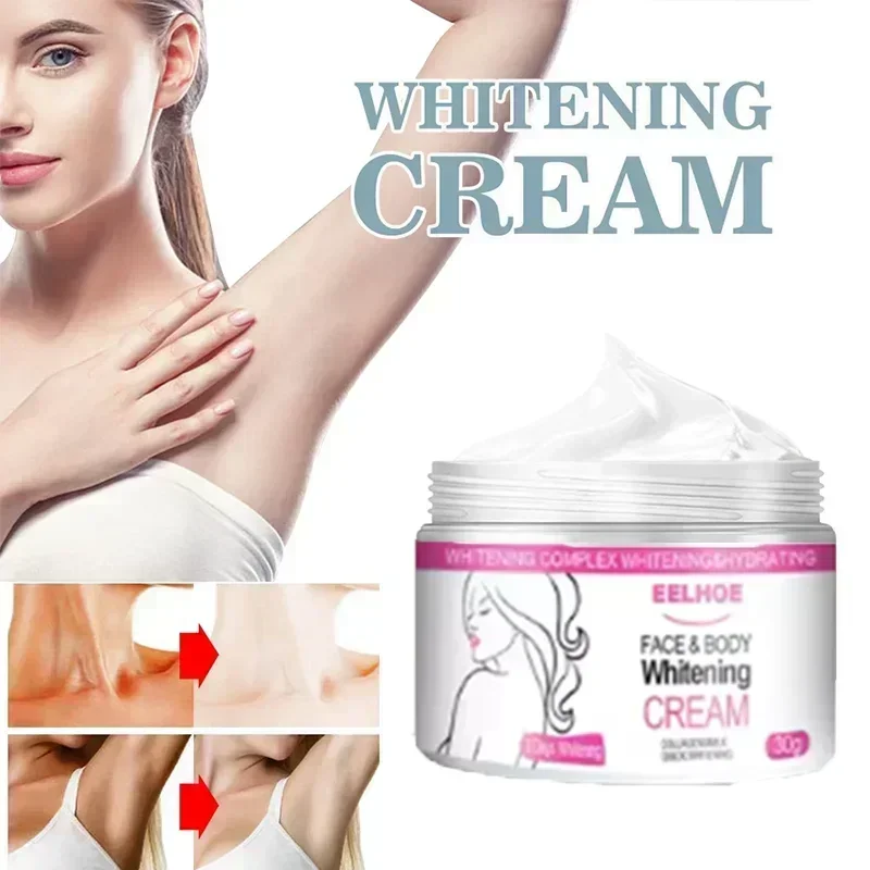 Whitening Cream For Body And Face Remove Melanin Dark Skin Brightening Underarm Inner Thighs Elbows Bleach Joint Whitening Cream