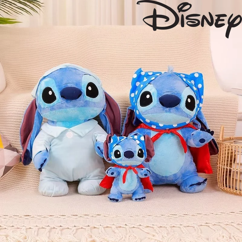 Disney 30cm New Stitch Plush Doll Kawaii Lilo & Stitch Stuffed Toy Summer Dream Series Large Plushies Pillow Kids Birthday Gifts