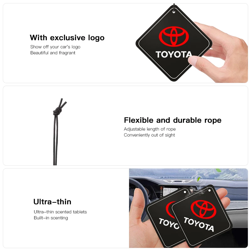 تويوتا سيارة أقراص العطور معطّر الهواء تزيين مُثبت ل هايلكس Aygo يارس Ractis كورولا كامري أوريس Rav4 نكهة السيارة #5