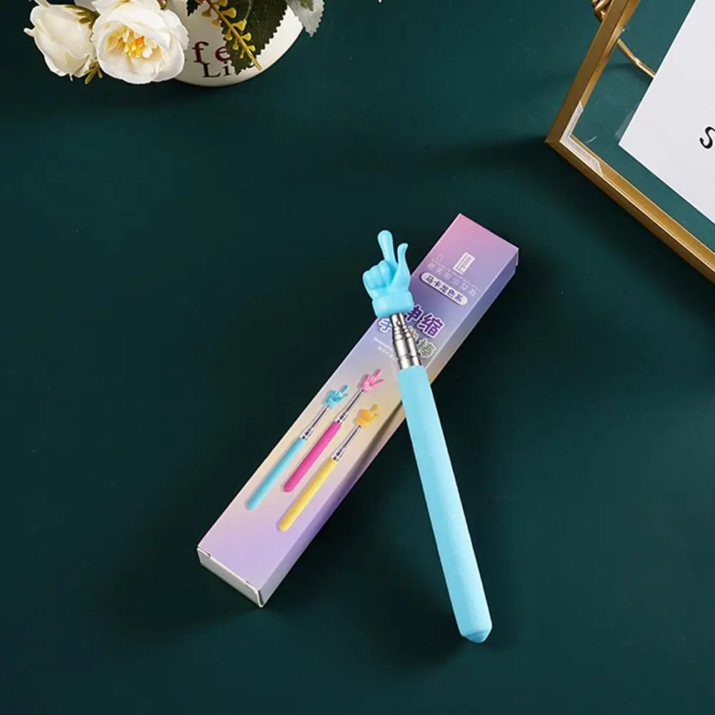 17-55cm Retractable Teacher Pointer Finger Design Stainless Steel School Teaching Pointer Stick Teacher Supply For Classroom