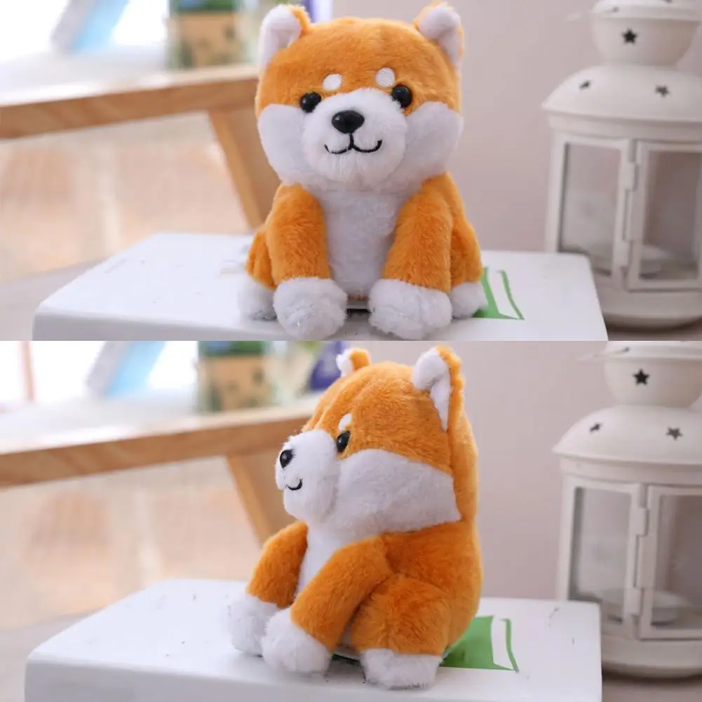 Electric Cute Fluffy Shiba Inu Dog Plush Toy Adorbale Stuffed Animals Puppy Plushies Kawaii Soft Kids Toys For Girls B H9v7