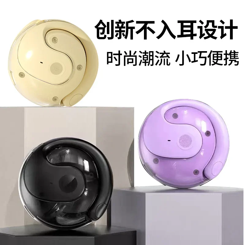 Nuevo Auriculares inalámbricos Bluetooth con traducción de IA, auriculares deportivos no intrauditivos táctiles con conducción ósea, batería de larga duración