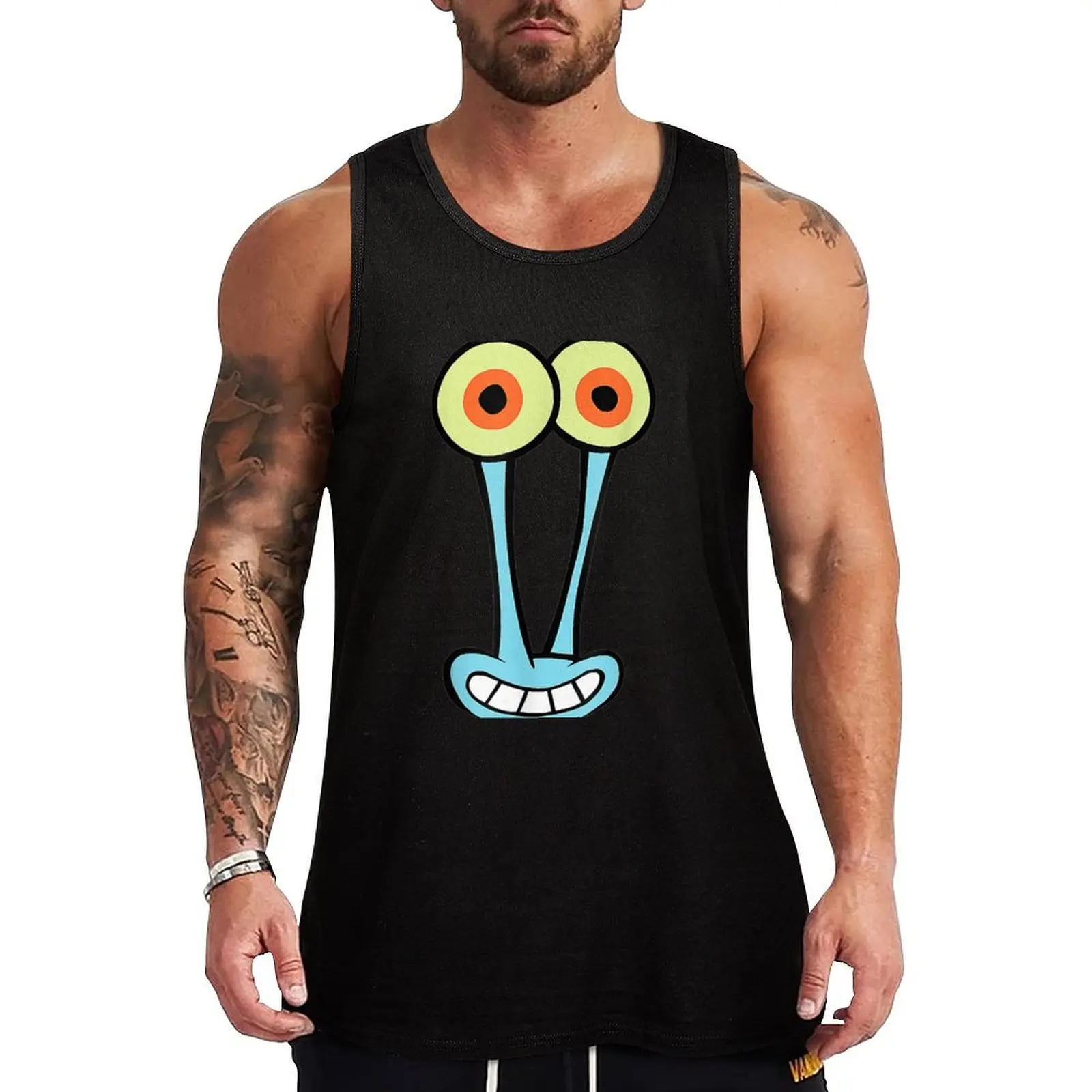 

Gary-Halloween Snail Group Costume Cartoon Face Funny Tank Top vest men T-shirt man gym shirt man cotton t-shirts man