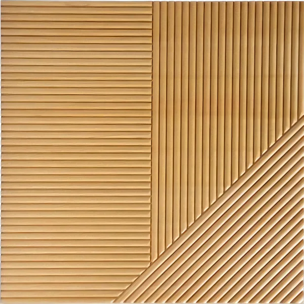 3D Carved Background Wall Interior Decoration Wood Wallboard