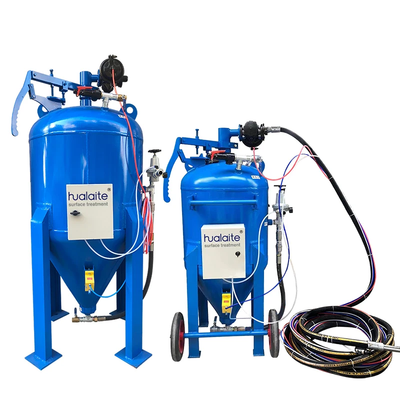 

Small sandblasting machine dust free mobile operation sandblasting renovation paint and rust removal equipment