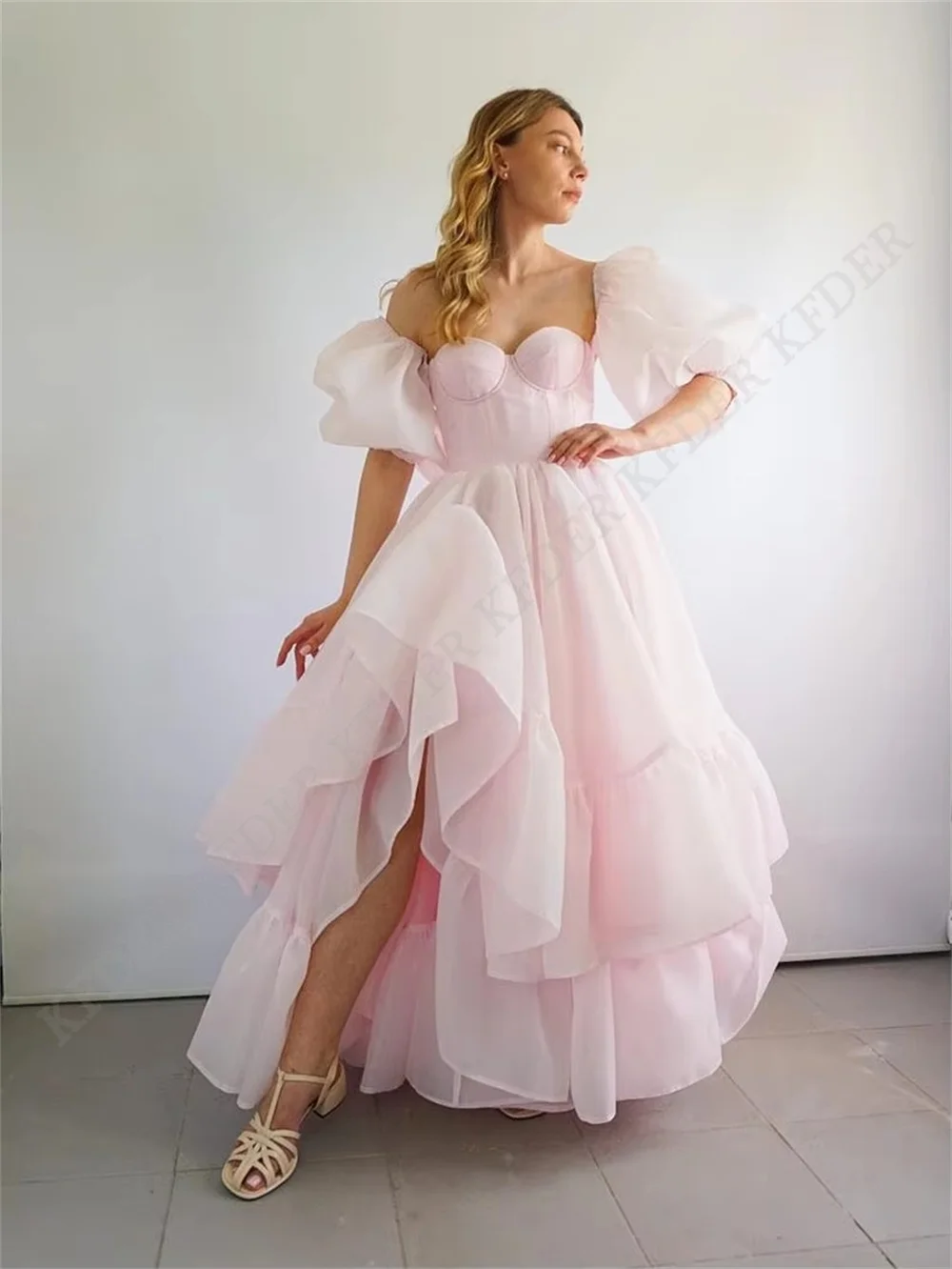 Sky Blue Customized Wedding Party Dresses Woman for Birthday Special Occasion Dress Prom Dress Gown vestidos de fiesta elegantes