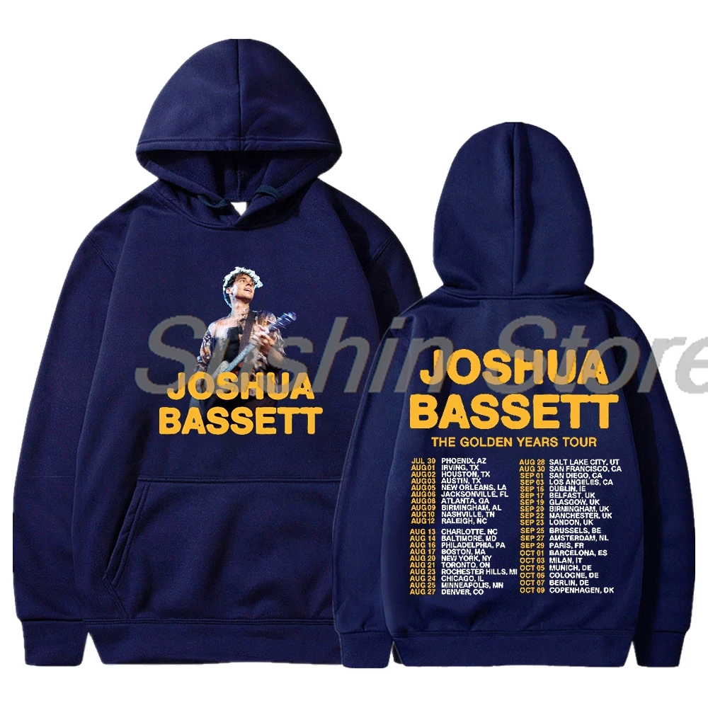 Joshua Bassett Hoodie 2024 The Golden Years Tour Long Sleeve Streetwear Women Men Hooded Sweatshirt Fashion Clothes