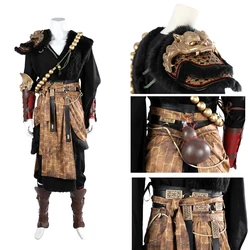 Game Black Myth Wukong Cosplay Costume High Quality Black Robe Cosplay Anime Game Coser Party Performance Halloween Clothing
