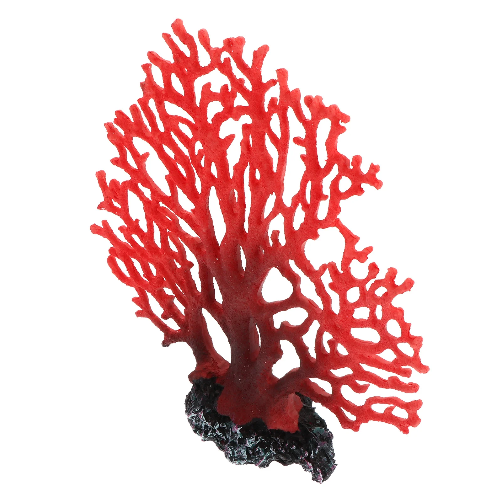 

1pc Simulation Red Coral Tree Resin Craft Lifelike Aquarium Decor Fish Tank Ornament Landscaping Decoration Tabletop Adornment