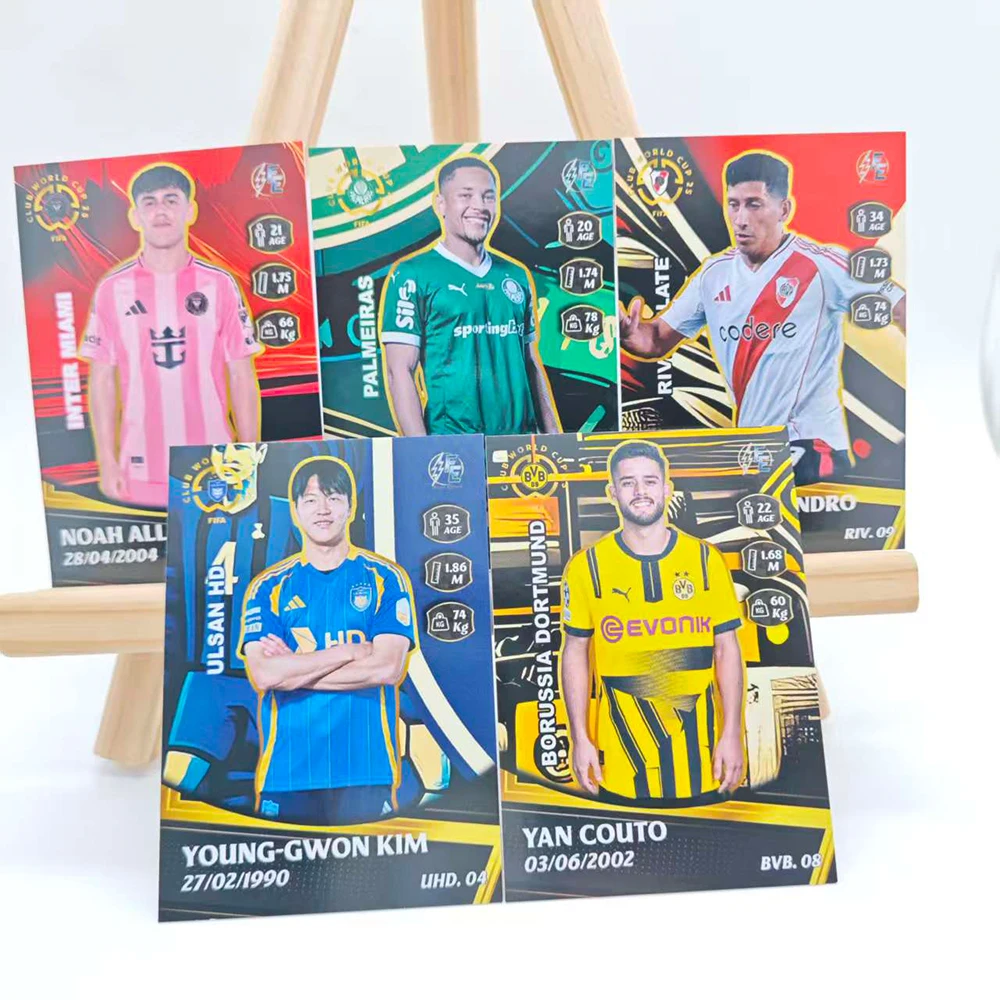 PANINI 2025 كأس العالم جمع البطاقات الموقعة MBAPPE GIROUD GUERRERO JAVIER ZANETTI الذهب الساخن محكم الملونة فلاش مهرجان هدية