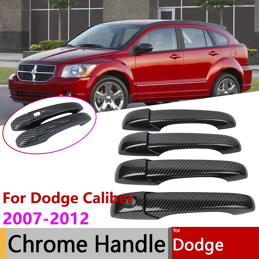 

Для Dodge Caliber 2007 2008 2009 2010 2011 2012 Углеродное волокно умная дверная ручка крышка накладка набор автомобильных внешних аксессуаров протектор