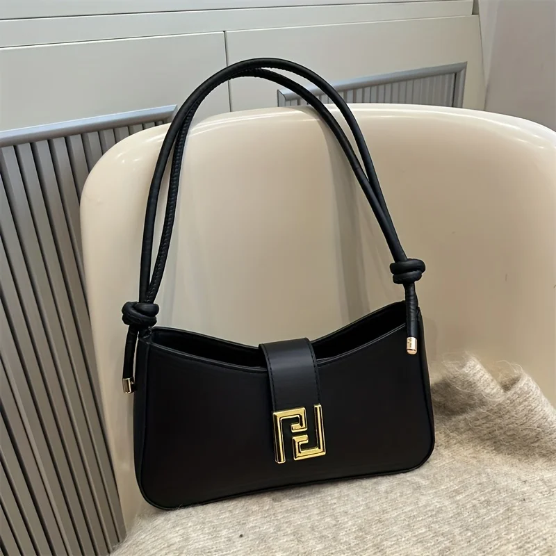 حقيبة يد نسائية حقيبة كتف مع حزام قابل للتعديل وإبزيم للإغلاق، محفظة كاجوال للنساء للمواعدة والتسوق والاستخدام اليومي #2