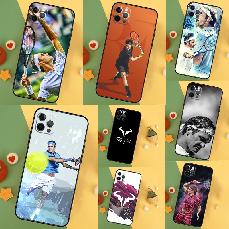 Tennis Roger Federer RF Cover For iPhone 16 15 14 13 12 11 Pro Max Plus Mini 7 8 X XS Max XR Phone Case