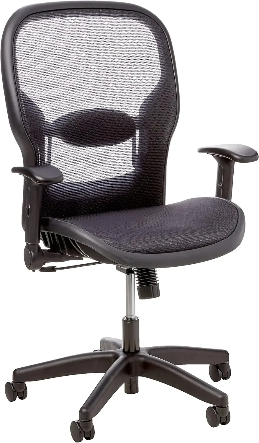 Space Seating 23 Series Professional Dark Air Grid Seat and Back Manager’s Office Chair with Adjustable Lumbar Support and Padde