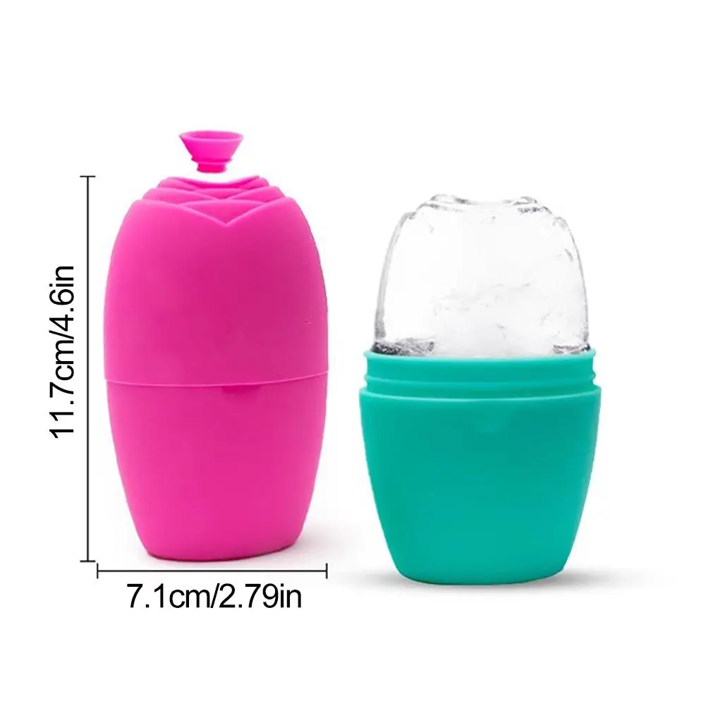 ซิลิโคน Rose Ice Face Roller สําหรับนวดหน้ารูขุมขนหดตัว Skin Care - เครื่องมือสําหรับยกกระชับใบหน้าและบรรเทาอาการบวมตา