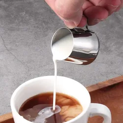 304 Stainless Steel Mini Milk Jugs Pointed Flower Jar Small Milk Jigger Coffee Tool cups Pitcher