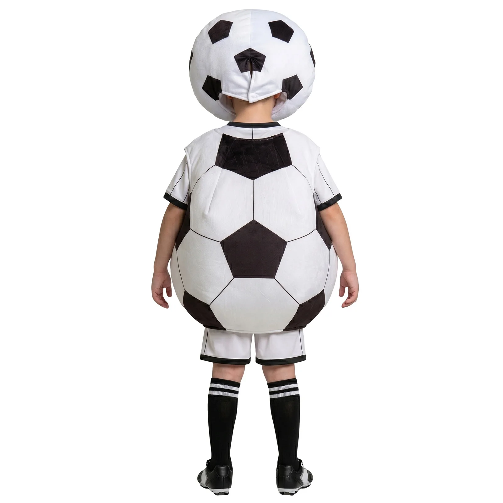 Soccer Outfits for Kids Adults, Funny Soccer Ball Costume, Football Sports Theme Clothes for Cheerleaders Halloween Cosplay Team