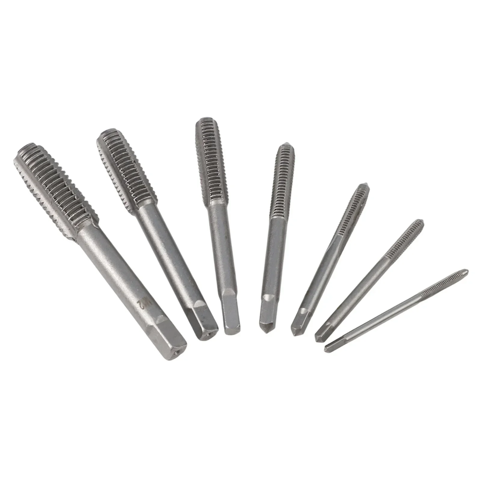 Spiral Pointed Tap Tap Drill Bits Screw Thread Tap Right Hand 7PCS For Processing Hand Tools M3-M12 Replacement