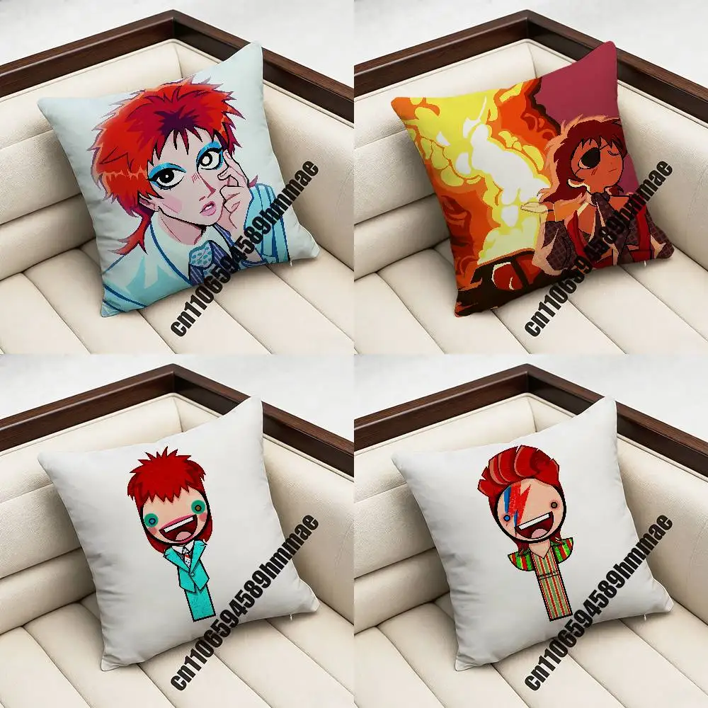 

For D-DavidS B-BowieS Throw Pillow Case Sham 45x45cm 35x35cm Square Home Pillowcase Cushion Cover