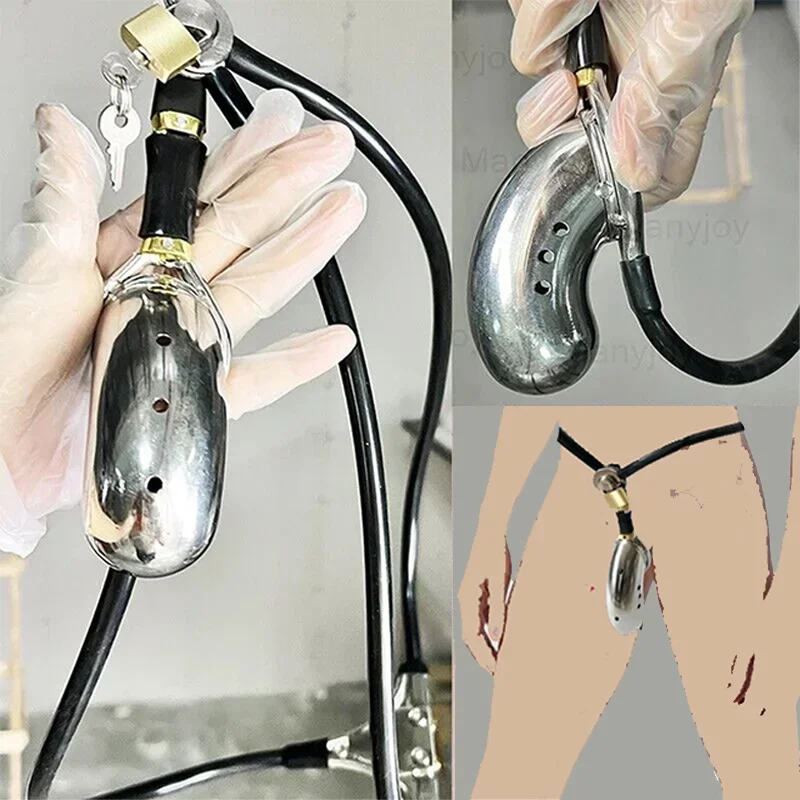 Simple Style Male Chastity Belt Cock Cage Panty Device CBT Adjustable Pants BDSM Invisible Panties Underwear Lock Sex Toys Men