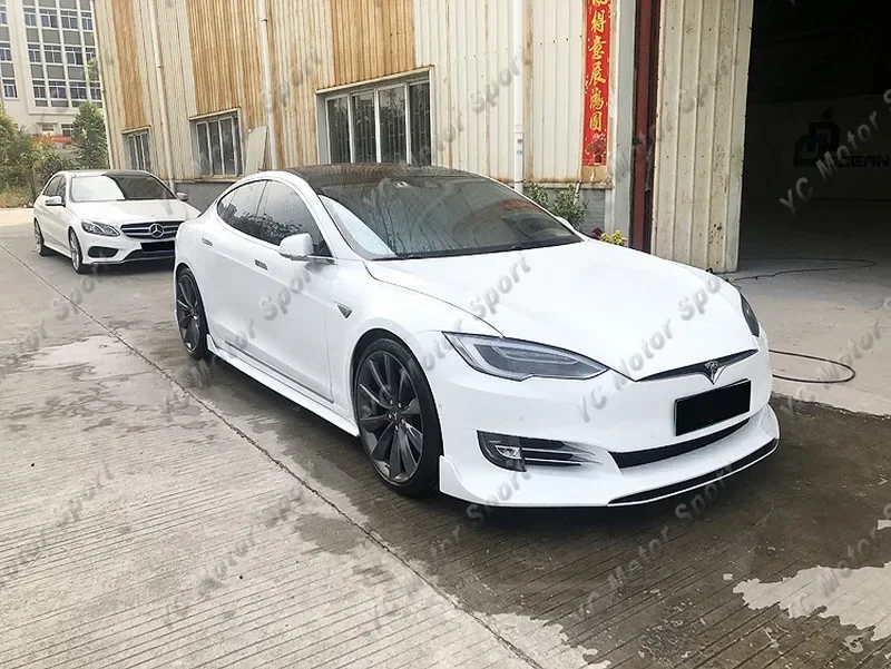 

Комплект обвеса YC DESIGN из стекловолокна FRP для Tesla Model S 2016-2019: передний сплиттер, боковые пороги, задний диффузор, спойлер на багажник