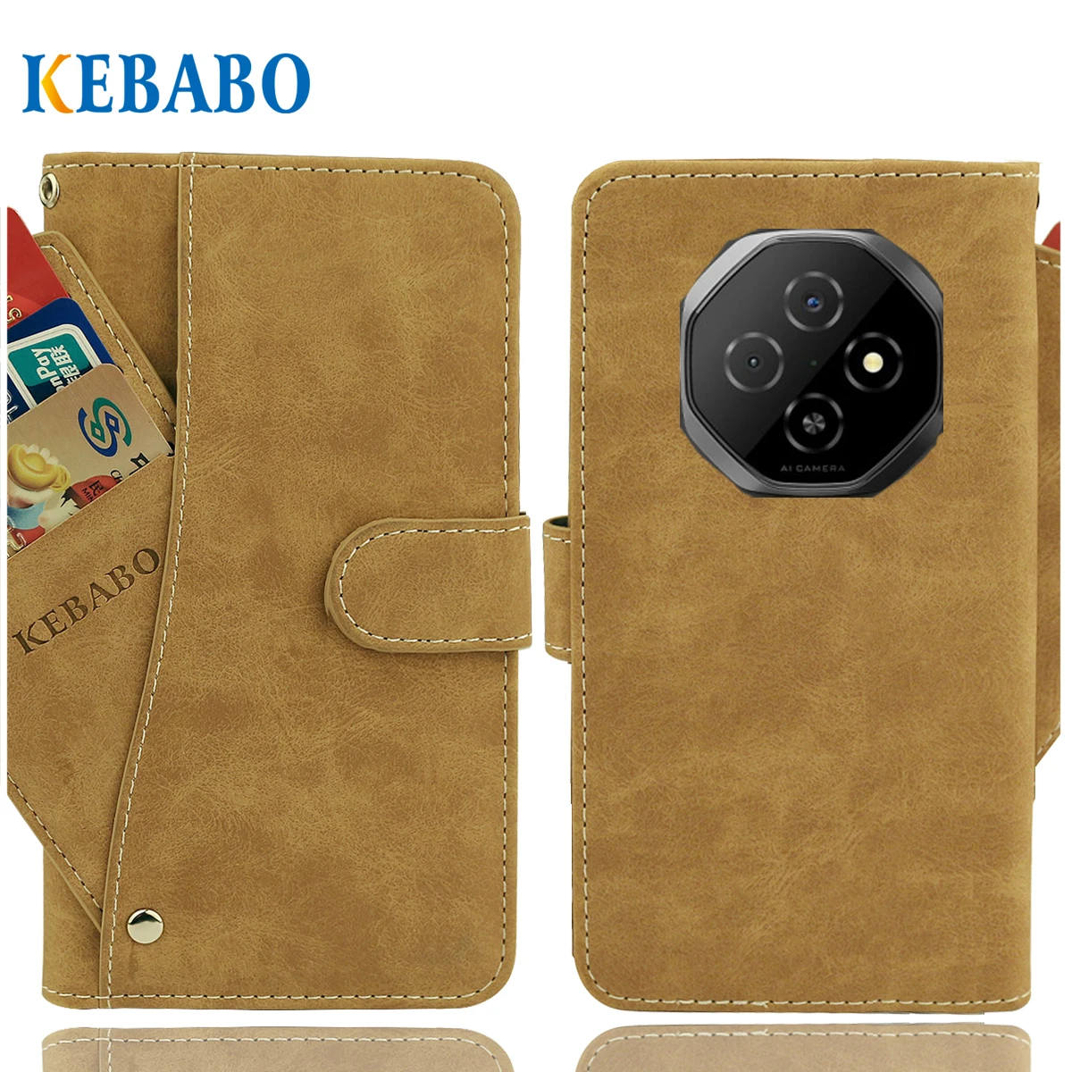 Leather Wallet Blackview Fort 1 Case 6.56" Fashion Luxury Protective Customize Cover Phone Vintage Book Style