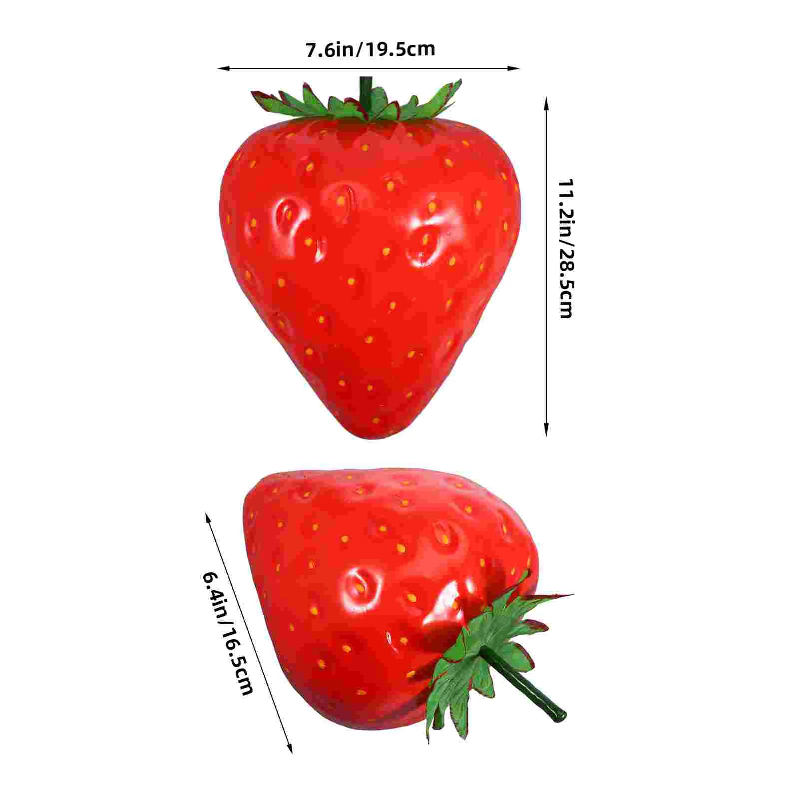 Simulation Fruit Model Extra Large Strawberries Strawberry Fake Models Foam Artificial Decor Photo Prop