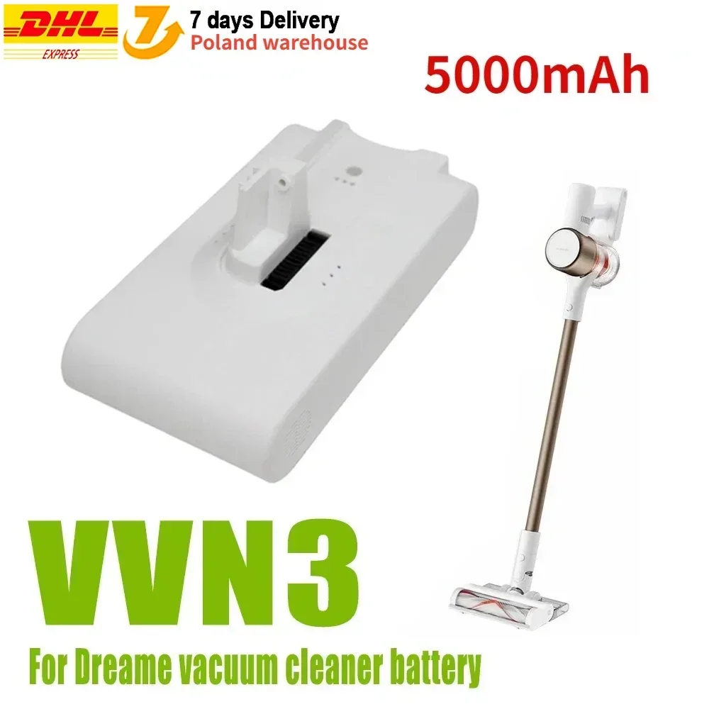 25.2V 5000mAh for Xiaomi Mijia Vacuum Cleaner V8 V9 V9B V9P V10 VVN3 VVN4 Dreame Vacuum Cleaner 18650 Li Ion Battery Pack