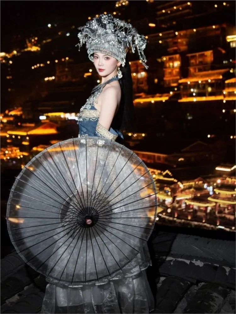 New ethnic travel photography set batik portrait style elegant and stylish dress