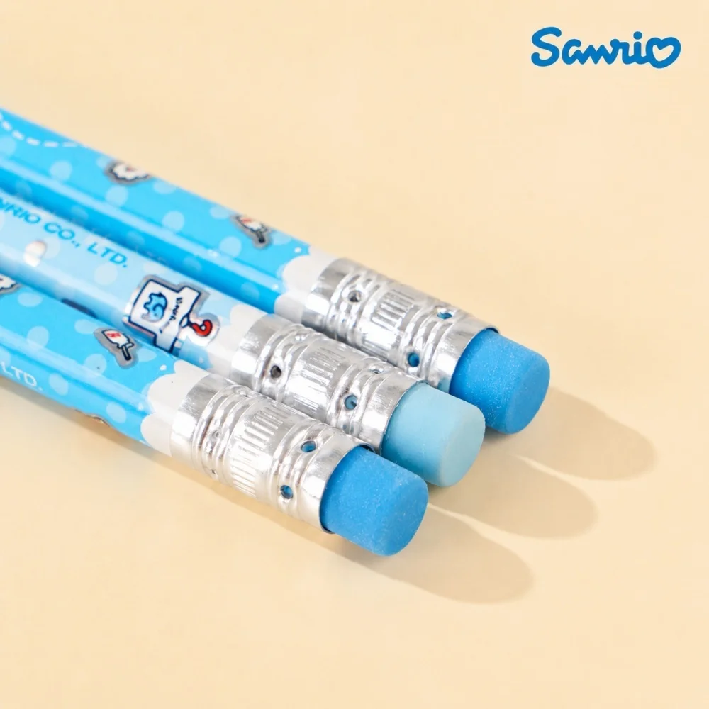 Genuine Sanrio Hello Kitty Cute Wooden Pencils 12pcs Set for Women Students School Supplies Stationery Writing Gifts HB Lead view 6