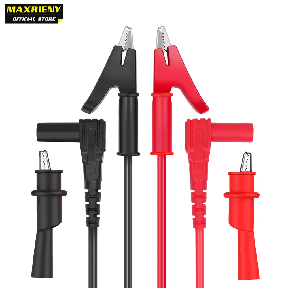 MAXRIENY Profession Multimeter probe test lead T1101 High quality crocodile clip test cable line tweezers Universal plug