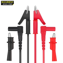 MAXRIENY Profession Multimeter probe test lead T1101 High quality crocodile clip test cable line tweezers Universal plug