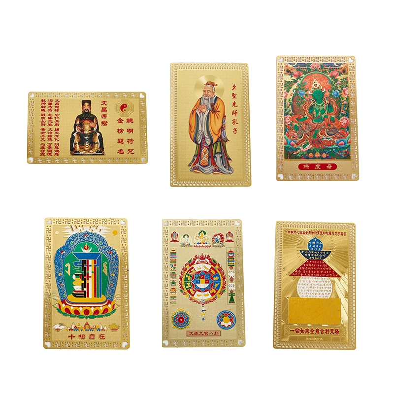 Best Selling Feng Shui Tibet Mystic Amulets Card For Protection